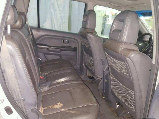 2HKYF18725H572139 - 2005 HONDA PILOT EXL SILVER photo 6