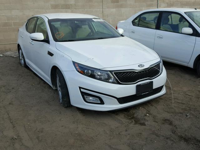 5XXGM4A77EG326518 - 2014 KIA OPTIMA LX WHITE photo 1