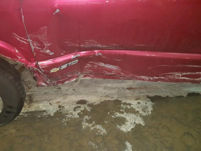 1GCCS19X5VK151618 - 1997 CHEVROLET S TRUCK S1 RED photo 9