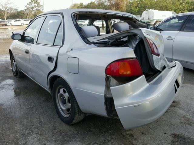 1NXBR12E71Z462753 - 2001 TOYOTA COROLLA CE SILVER photo 3