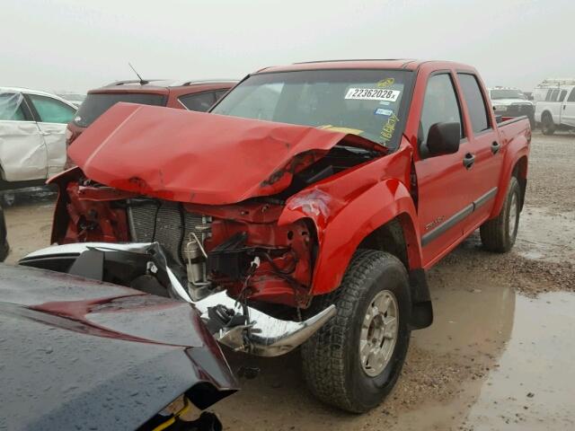 1GTDS136958249911 - 2005 GMC CANYON RED photo 2