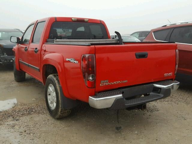 1GTDS136958249911 - 2005 GMC CANYON RED photo 3