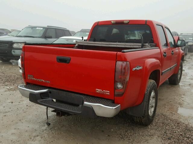 1GTDS136958249911 - 2005 GMC CANYON RED photo 4