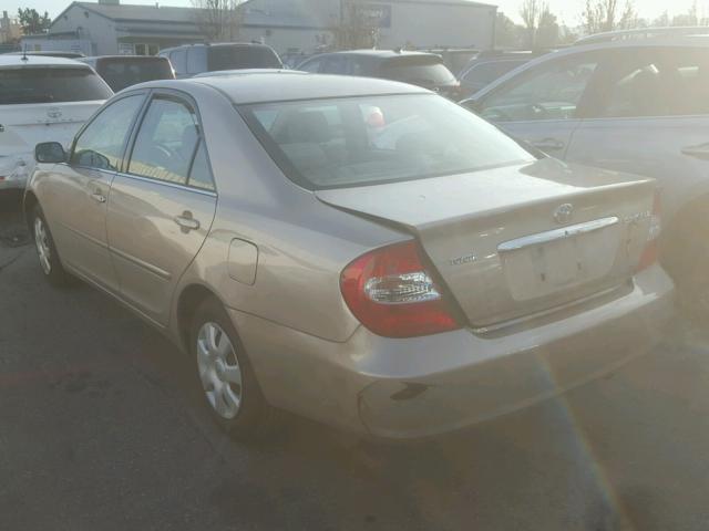 4T1BE32K63U156417 - 2003 TOYOTA CAMRY LE GOLD photo 3
