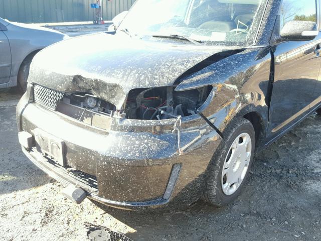 JTLKE50E781053954 - 2008 TOYOTA SCION XB BLACK photo 9