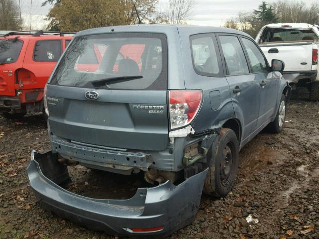 JF2SH6AC5AG738898 - 2010 SUBARU FORESTER 2 BLUE photo 4