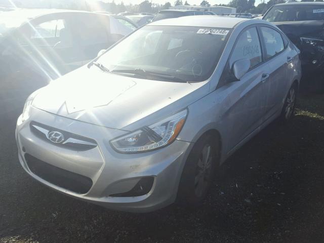 KMHCU4AE7EU610671 - 2014 HYUNDAI ACCENT GLS SILVER photo 2