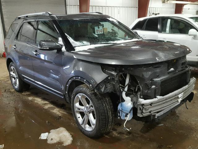 1FM5K8F86FGB37791 - 2015 FORD EXPLORER L GRAY photo 1