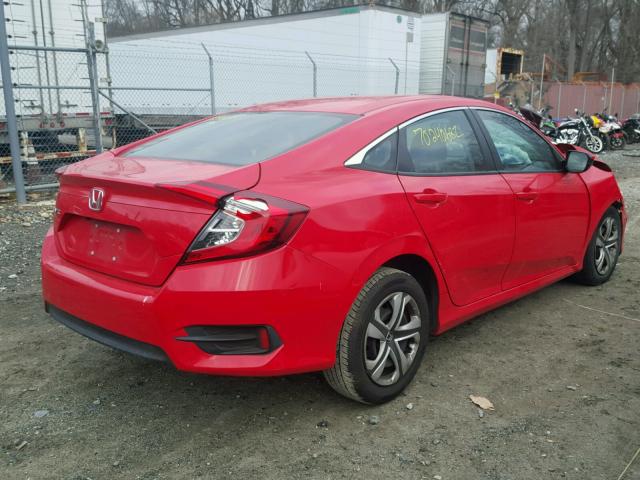 2HGFC2F55HH503029 - 2017 HONDA CIVIC LX RED photo 4