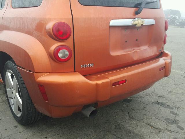 3GNDA53P38S578710 - 2008 CHEVROLET HHR LT ORANGE photo 9