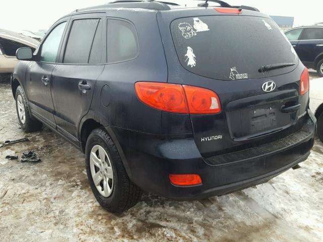 5NMSG13D09H237805 - 2009 HYUNDAI SANTA FE G BLUE photo 3