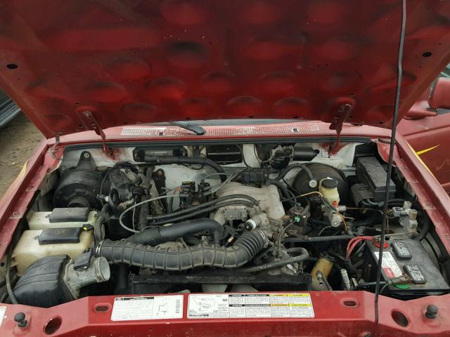 1FTYR10V5XUB35021 - 1999 FORD RANGER MAROON photo 7