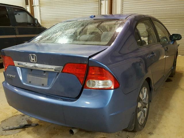 2HGFA16859H505388 - 2009 HONDA CIVIC EX ლურჯი ფოტო 4