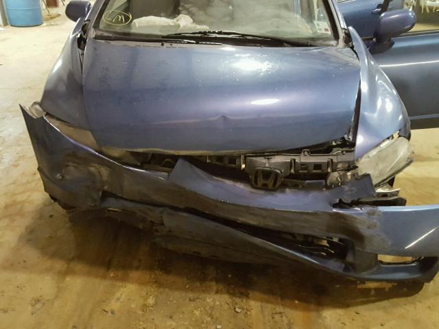 2HGFA16859H505388 - 2009 HONDA CIVIC EX ლურჯი ფოტო 7