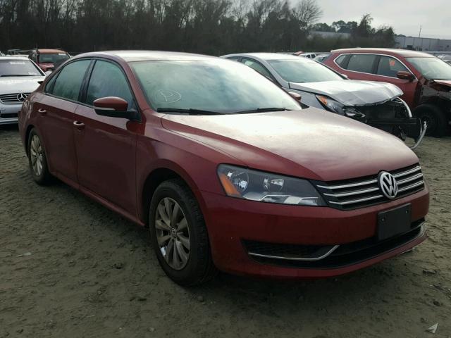 1VWAT7A39FC073336 - 2015 VOLKSWAGEN PASSAT S RED photo 1