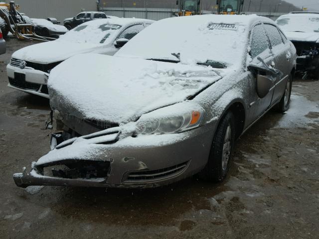 2G1WT58N179265923 - 2007 CHEVROLET IMPALA LT BROWN photo 2