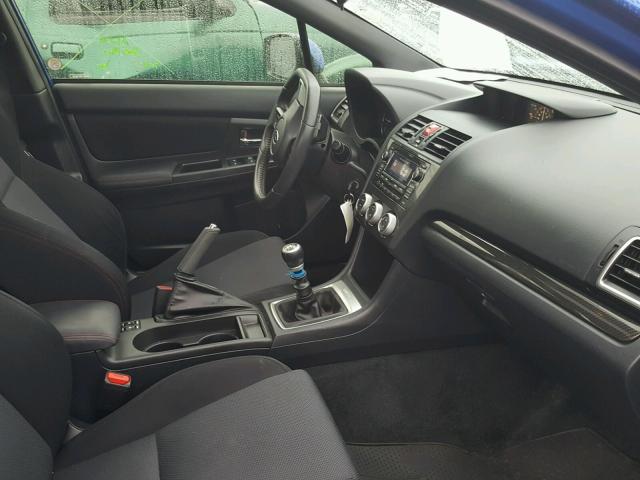 JF1VA1D67F9822649 - 2015 SUBARU WRX PREMIU BLUE photo 5