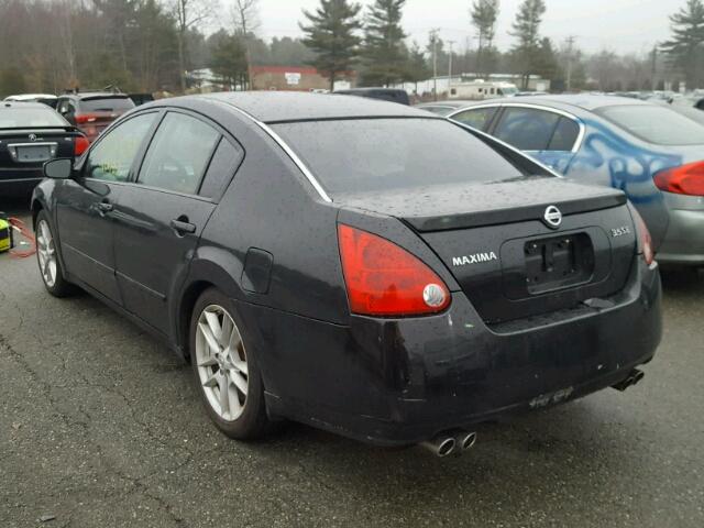 1N4BA41EX4C867827 - 2004 NISSAN MAXIMA SE BLACK photo 3