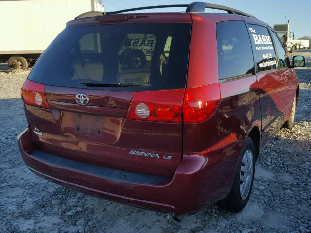 5TDZK23C88S118129 - 2008 TOYOTA SIENNA CE RED photo 9