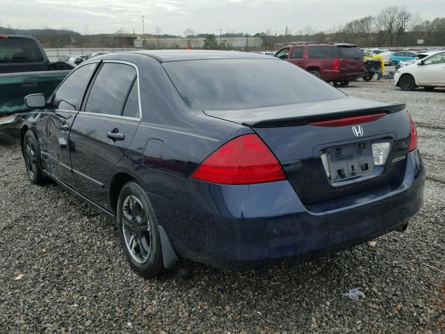 1HGCM56307A105157 - 2007 HONDA ACCORD SE BLUE photo 3