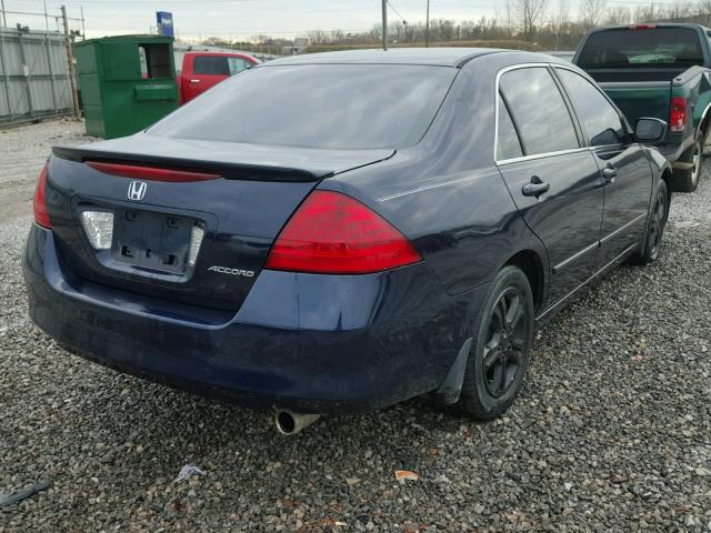 1HGCM56307A105157 - 2007 HONDA ACCORD SE BLUE photo 4