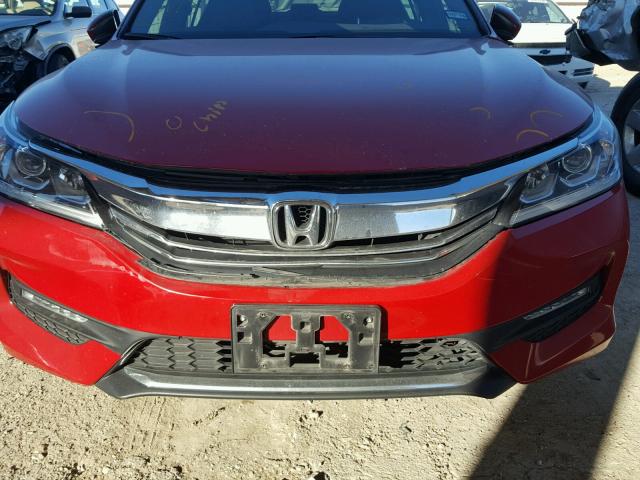 1HGCR2F56GA027128 - 2016 HONDA ACCORD SPO RED photo 9