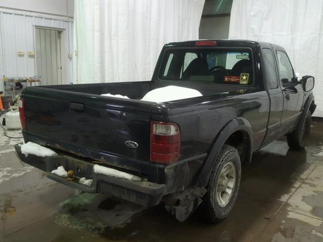 1FTYR44U83TA50256 - 2003 FORD RANGER SUP BLACK photo 4