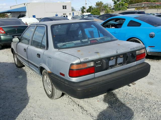 2T1AE94AXLC057393 - 1990 TOYOTA COROLLA DL BLUE photo 3