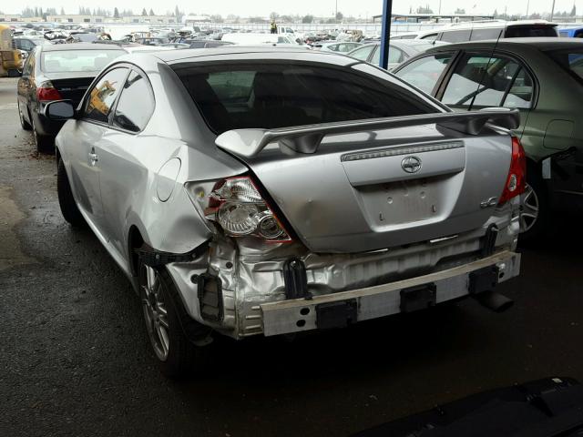 JTKDE177370175230 - 2007 TOYOTA SCION TC SILVER photo 3