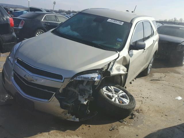 1GNALAEK1FZ101152 - 2015 CHEVROLET EQUINOX LS BEIGE photo 2