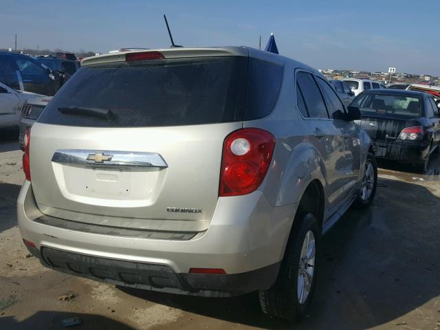 1GNALAEK1FZ101152 - 2015 CHEVROLET EQUINOX LS BEIGE photo 4