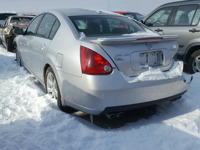 1N4BA41E37C831420 - 2007 NISSAN MAXIMA SE SILVER photo 3