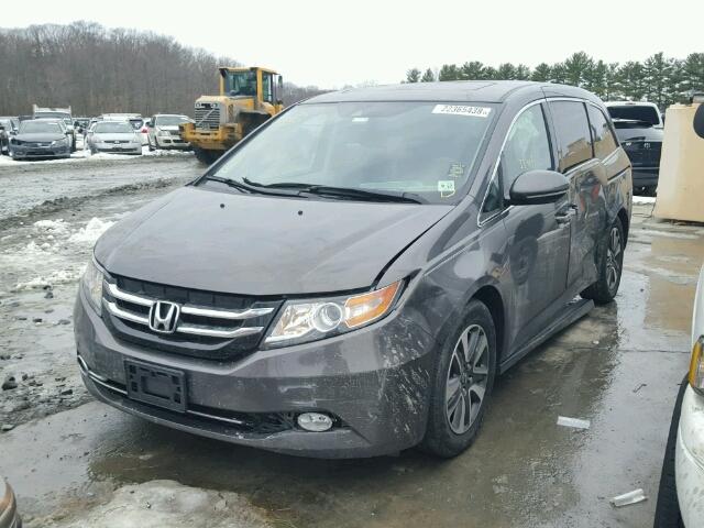 5FNRL5H94EB122626 - 2014 HONDA ODYSSEY TO GRAY photo 2