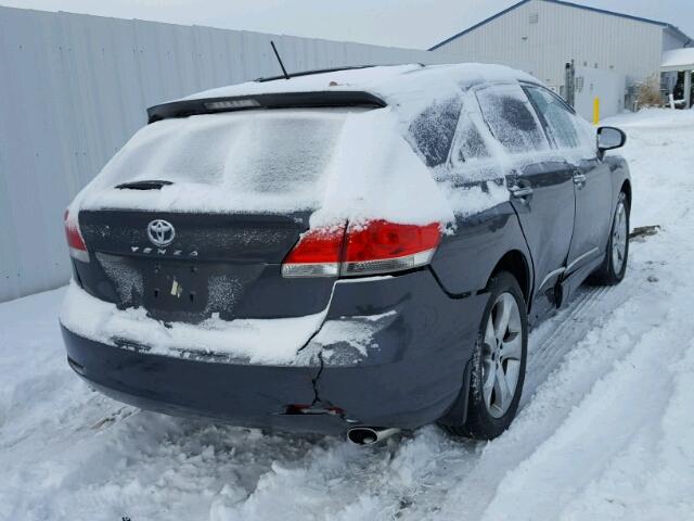 4T3BK3BB7BU046569 - 2011 TOYOTA VENZA BASE GRAY photo 4