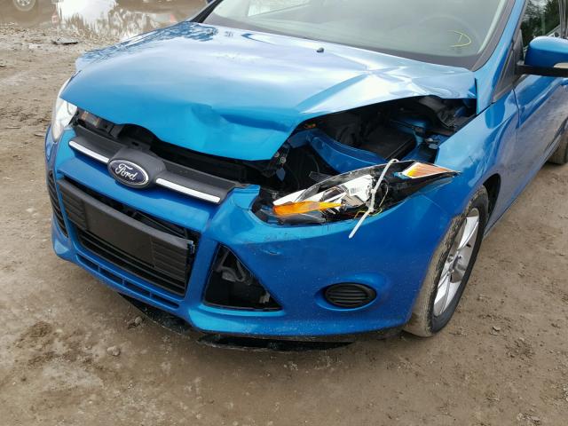 1FADP3F24EL396484 - 2014 FORD FOCUS SE BLUE photo 9