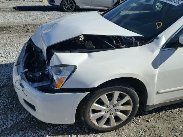 1HGCM66497A069466 - 2007 HONDA ACCORD SE WHITE photo 9