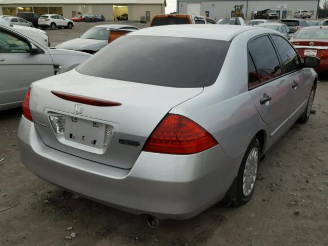 1HGCM56127A228036 - 2007 HONDA ACCORD VAL SILVER photo 4