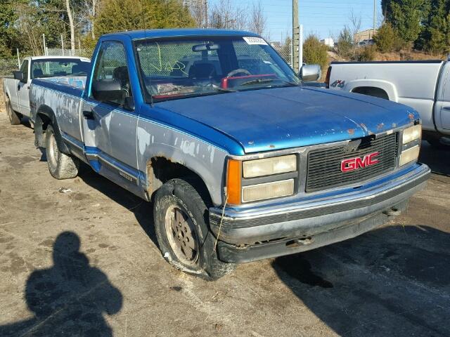 1GTEK14KXNE546042 - 1992 GMC SIERRA K15 BLUE photo 1