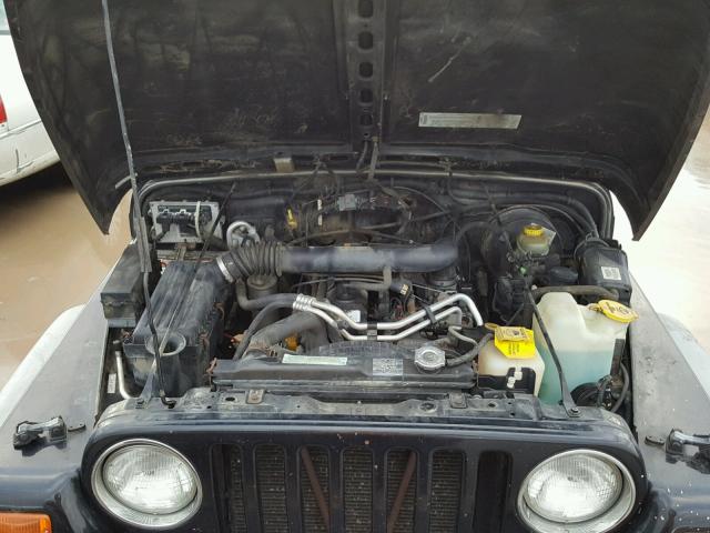 1J4FA39S22P744166 - 2002 JEEP WRANGLER / BLACK photo 7