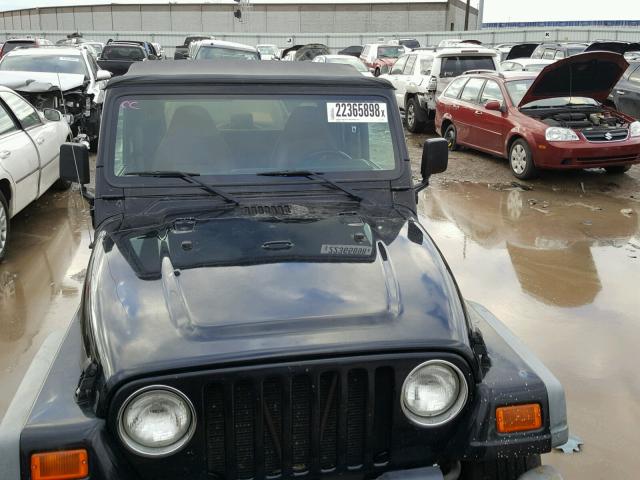 1J4FA39S22P744166 - 2002 JEEP WRANGLER / BLACK photo 9