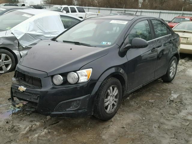 1G1JC5SH0C4185359 - 2012 CHEVROLET SONIC LT BLACK photo 2