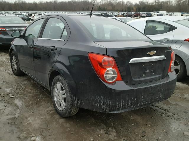 1G1JC5SH0C4185359 - 2012 CHEVROLET SONIC LT BLACK photo 3