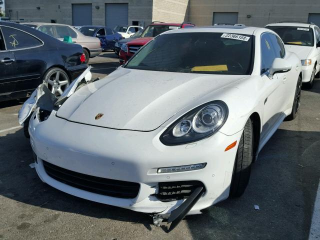 WP0AB2A71EL055732 - 2014 PORSCHE PANAMERA S WHITE photo 2