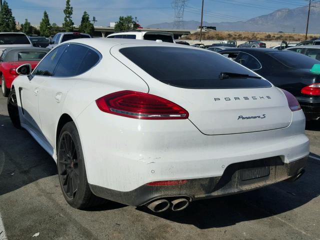 WP0AB2A71EL055732 - 2014 PORSCHE PANAMERA S WHITE photo 3