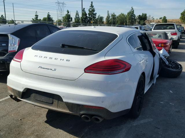 WP0AB2A71EL055732 - 2014 PORSCHE PANAMERA S WHITE photo 4