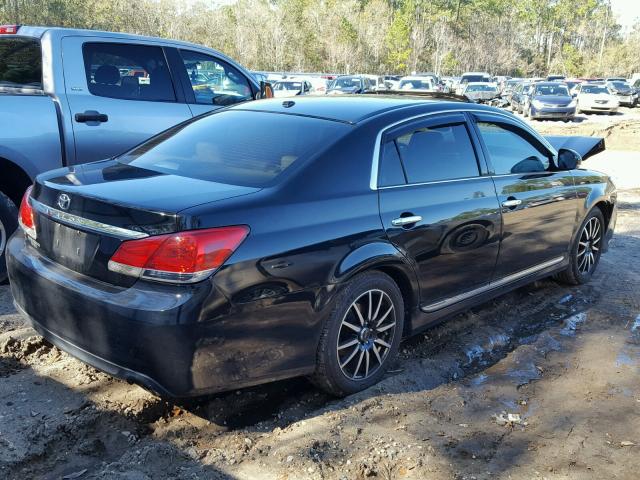 4T1BK3DB5CU469237 - 2012 TOYOTA AVALON BAS BLACK photo 4