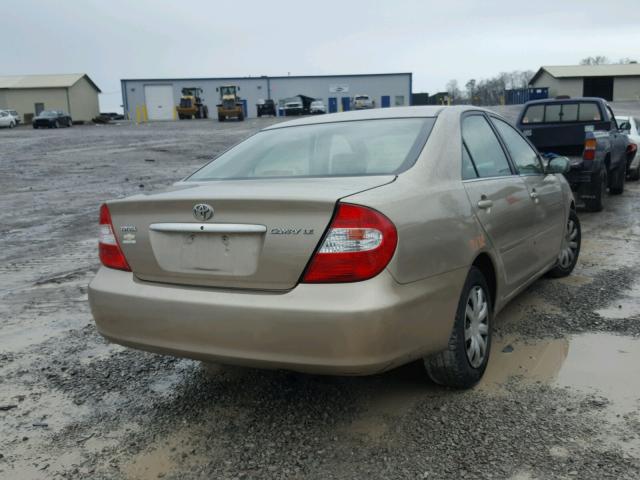 4T1BE32KX3U173320 - 2003 TOYOTA CAMRY LE BEIGE photo 4