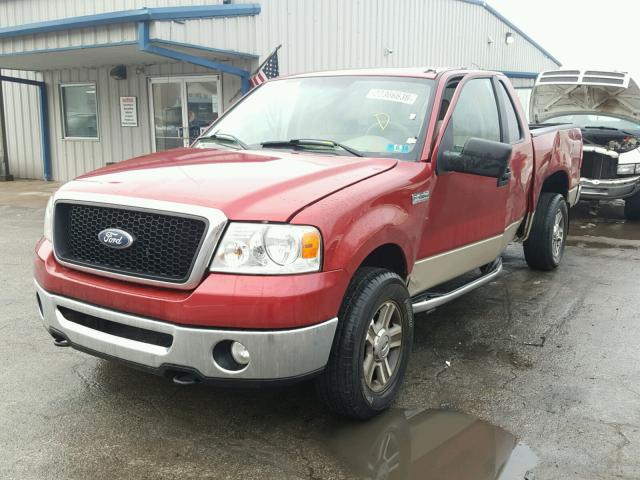 1FTPX14V57FB35262 - 2007 FORD F150 BURGUNDY photo 2