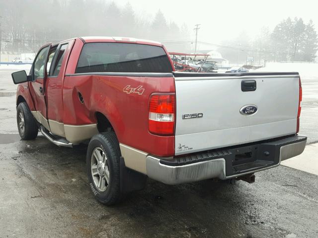 1FTPX14V57FB35262 - 2007 FORD F150 BURGUNDY photo 3