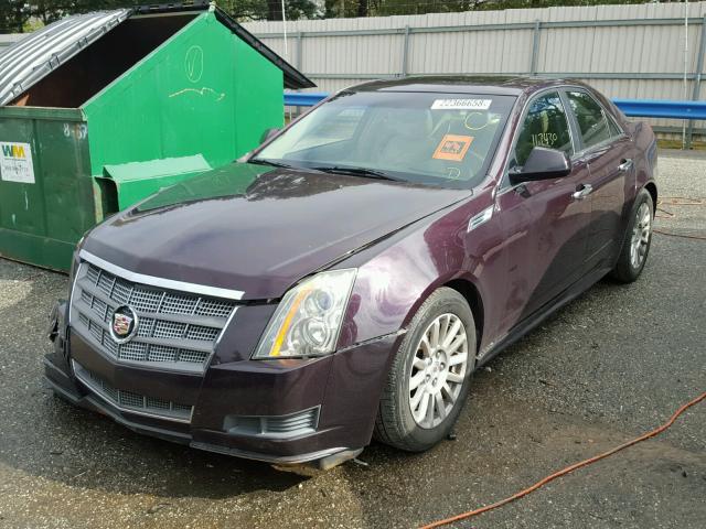 1G6DE5EGXA0139028 - 2010 CADILLAC CTS LUXURY MAROON photo 2